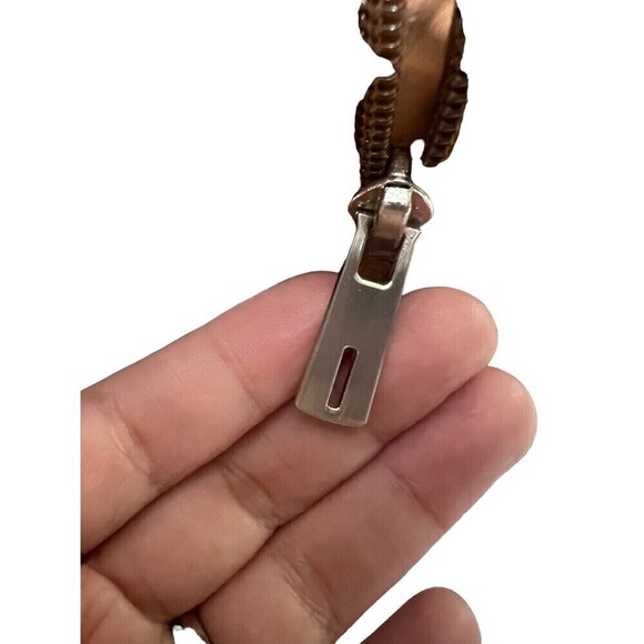 Sam Edelman  Suede Camel Factory Distressed Chunky Heel Booties Size 7.5 - Picture 11 of 11